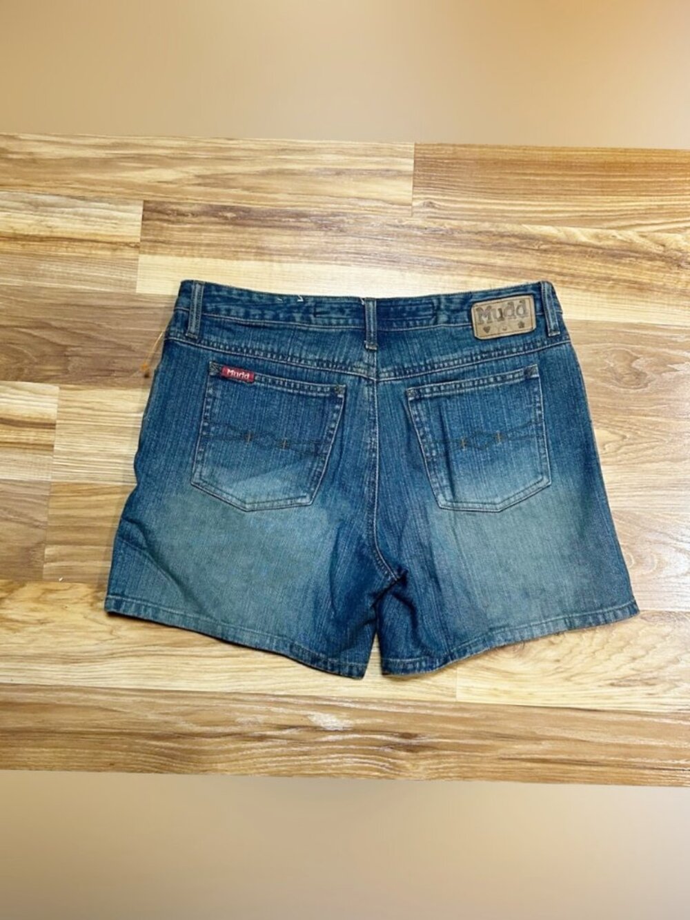 Vintage 90s Mudd Blue Denim Mid Rise Jean Shorts~7~
